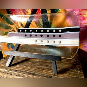 Artisan Fused Glass Sushi Tray Dish